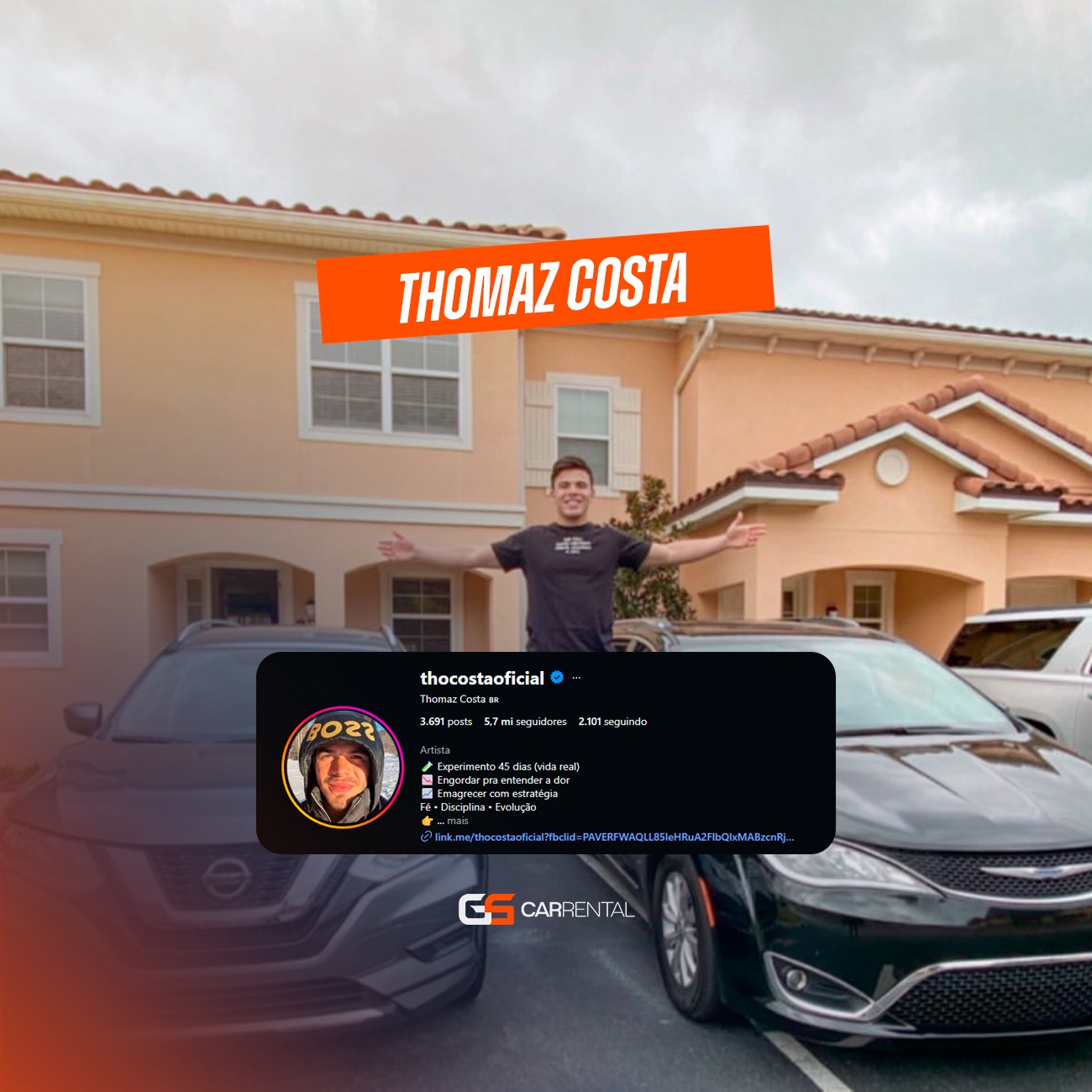 Thomaz Costa - cliente GS Car Rental