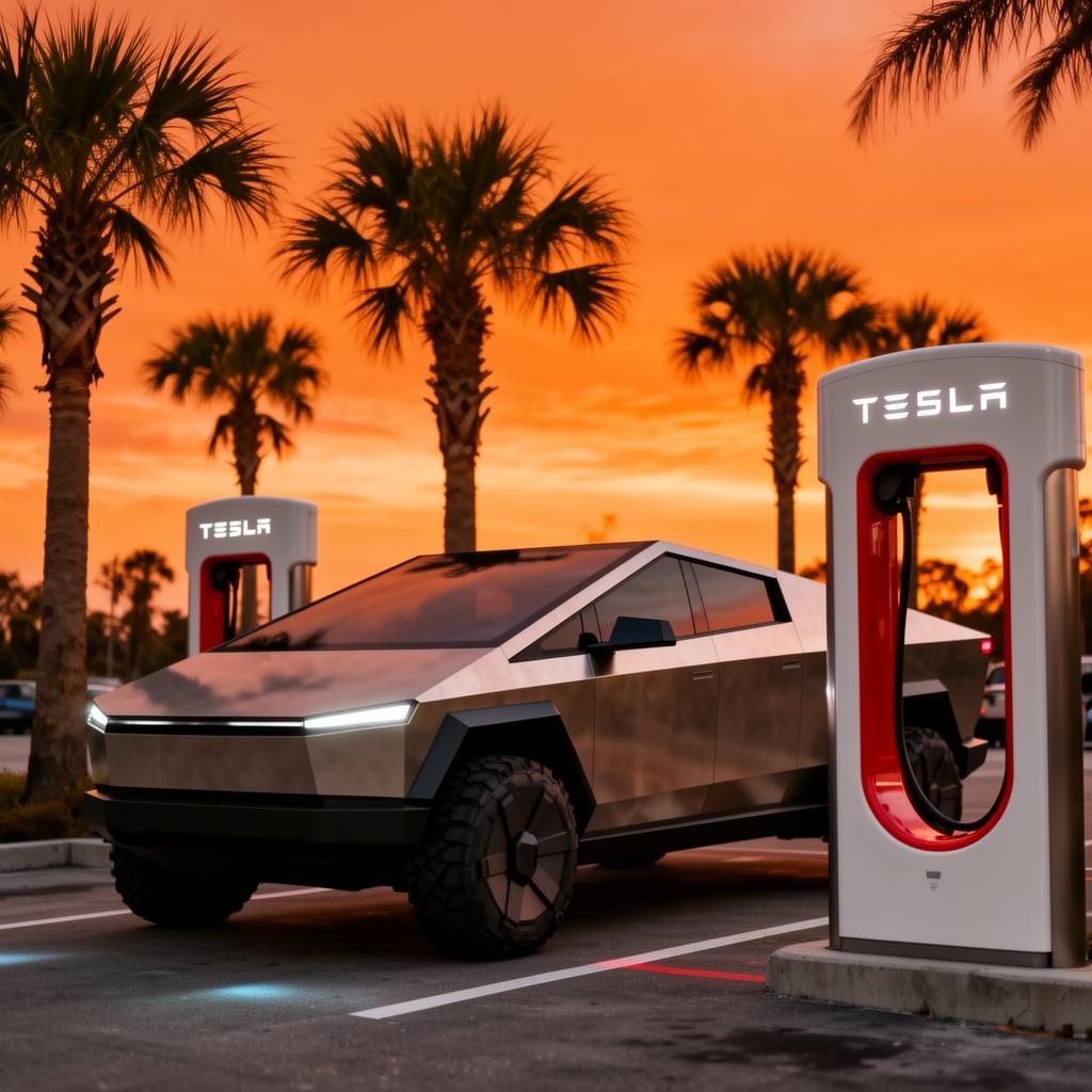 Tesla Supercharger na Florida