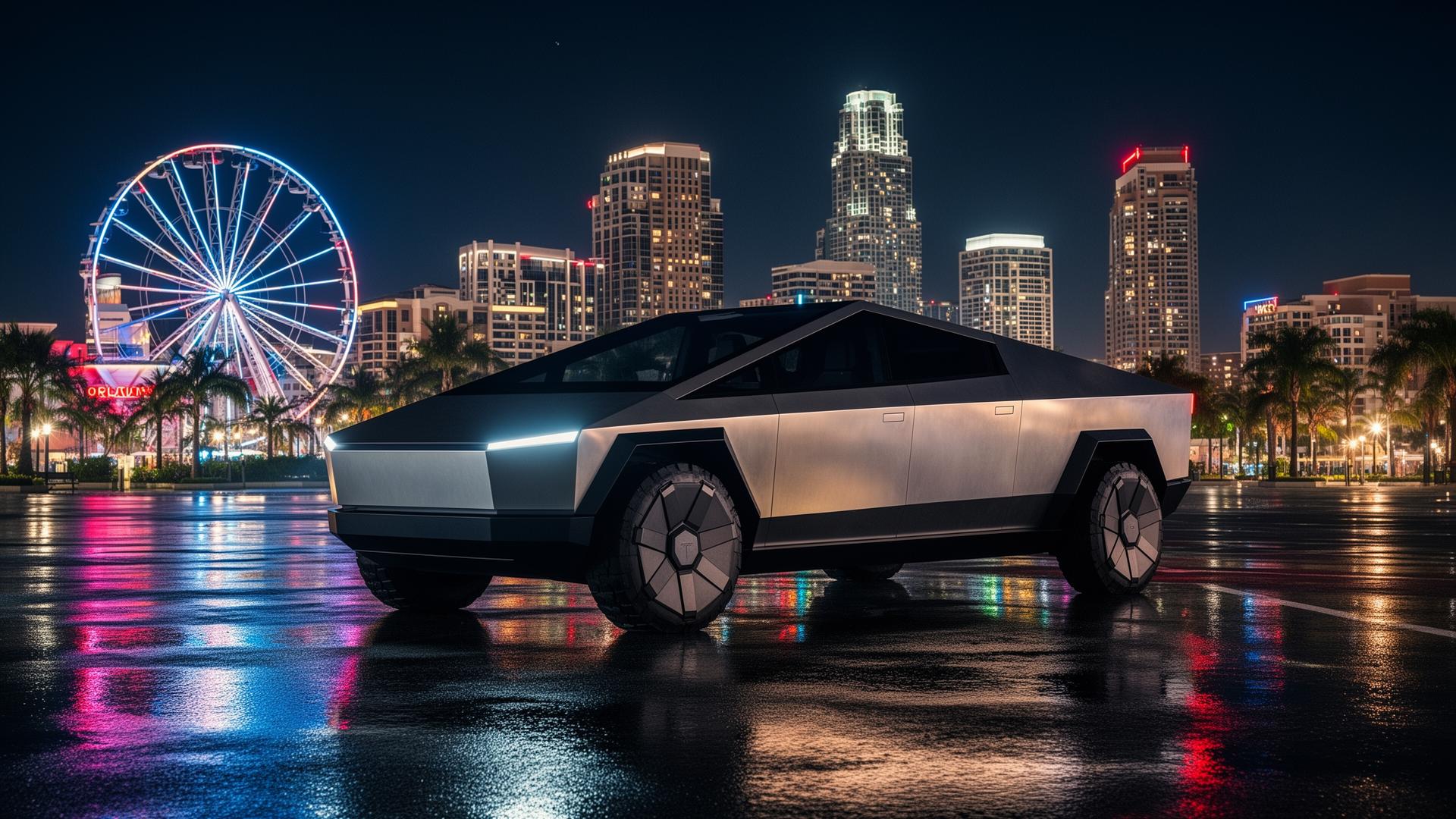 Tesla Cybertruck em Orlando