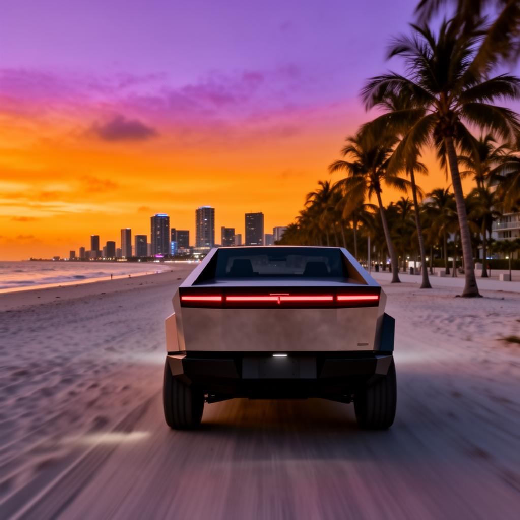 Cybertruck em Miami