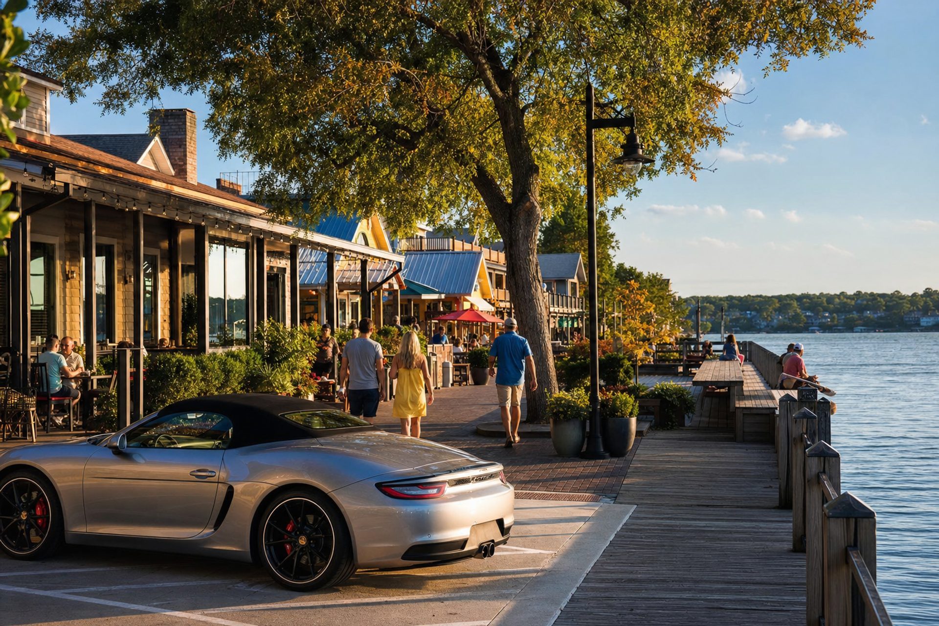Port 27 lakeside village on Lake Hamilton near Orlando