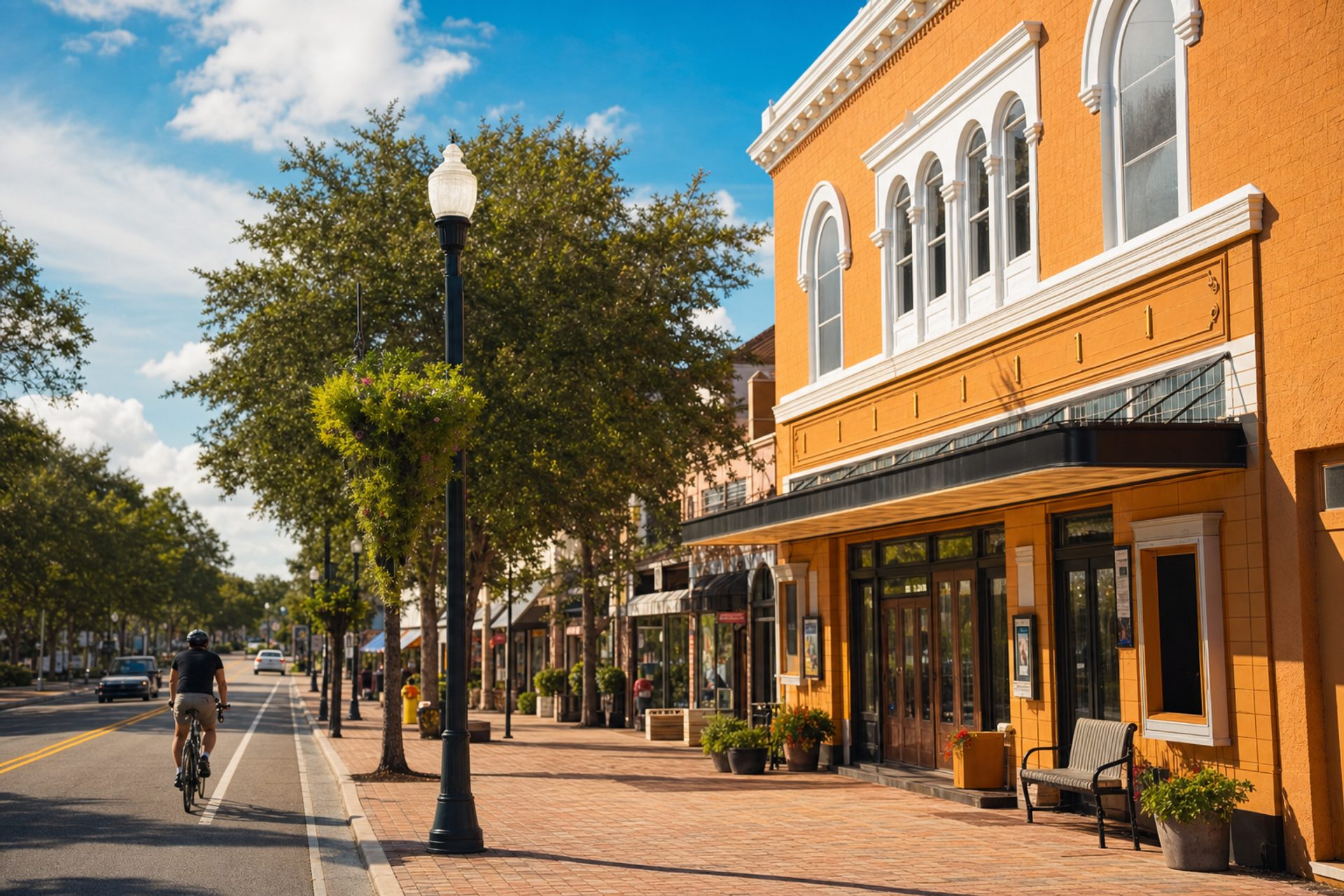Historic Plant Street in downtown Winter Garden, Florida